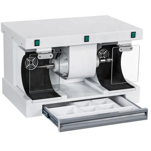 Высокоскоростной стоматологический лабораторный полировальный токарный станок/стоматологический полировщик токарный станок со светодиодной подсветкой и выдвижным ящиком