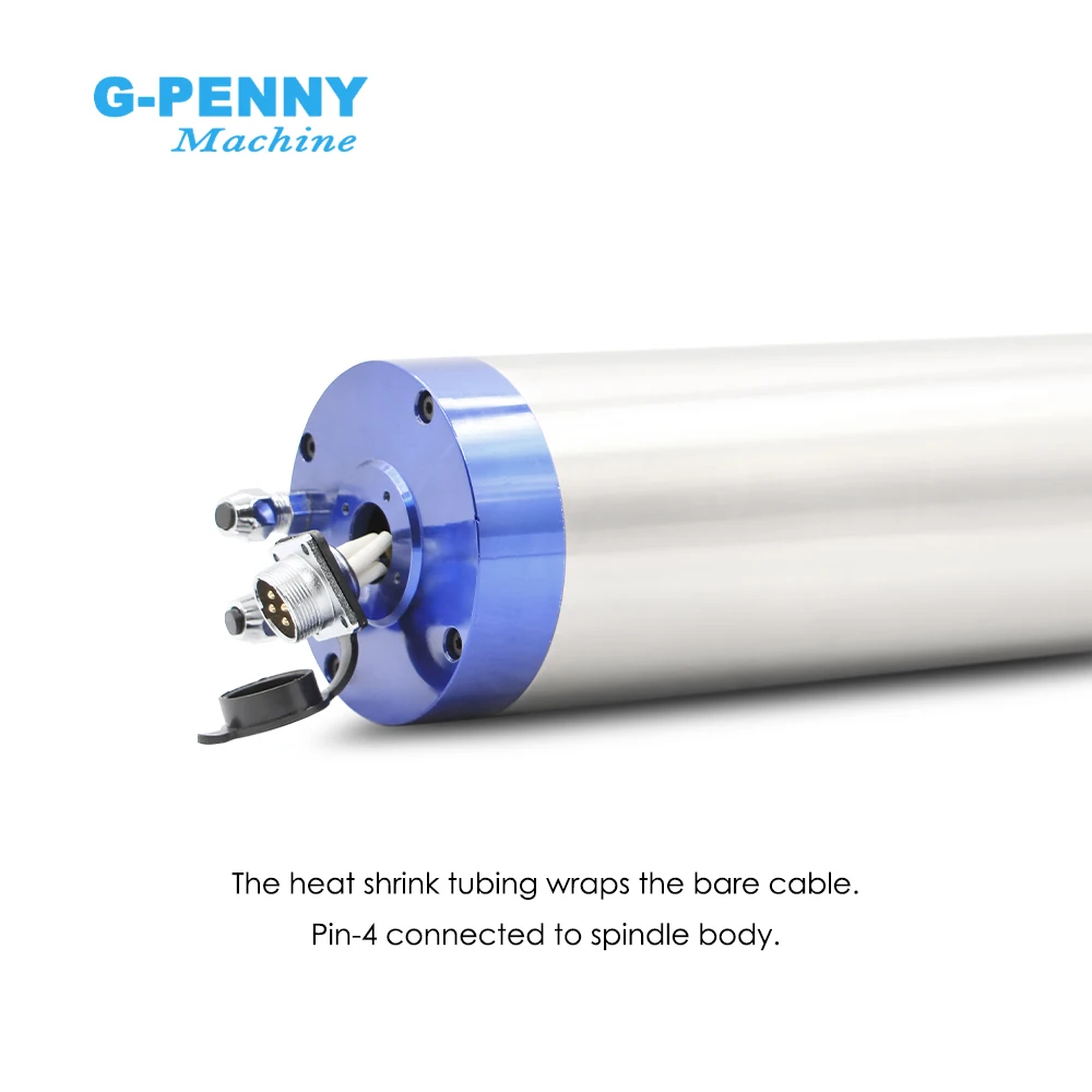 Customization 3.7KW ER20 Metal working Water cooled spindle motor 220v/380v Ceramic bearings 800Hz Pole4 cnc spindle motor