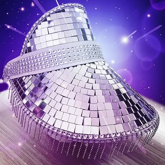 2023 new arrivals high quality cheap party props decoration handmade outfit disco cowboy hat
