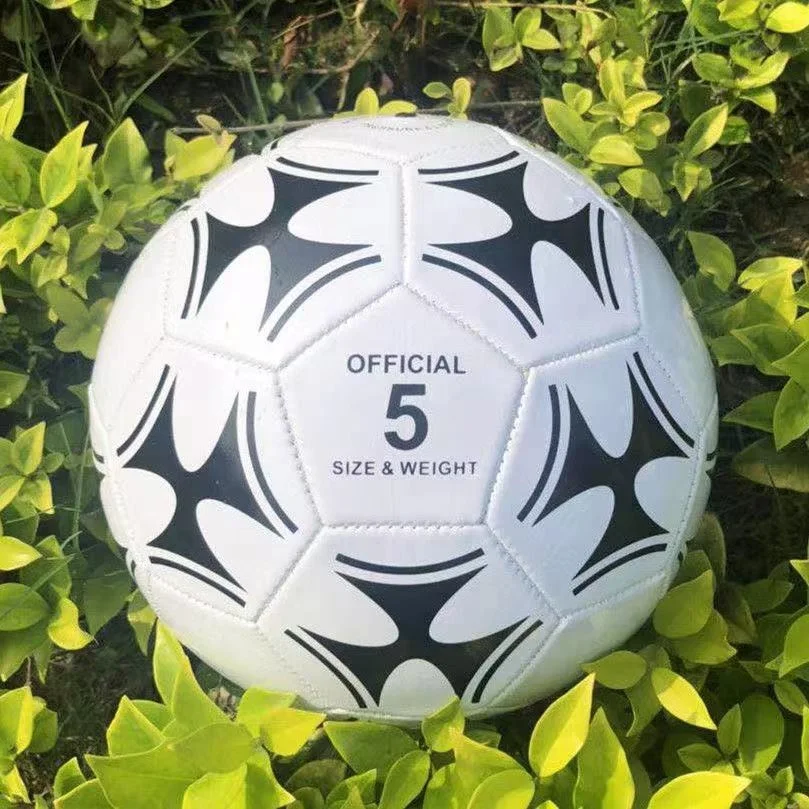 Factory wholesale price PVC machine stitching abrasion Soccer Ball Size 5 with Custom LOGO Football ball for Training and gift