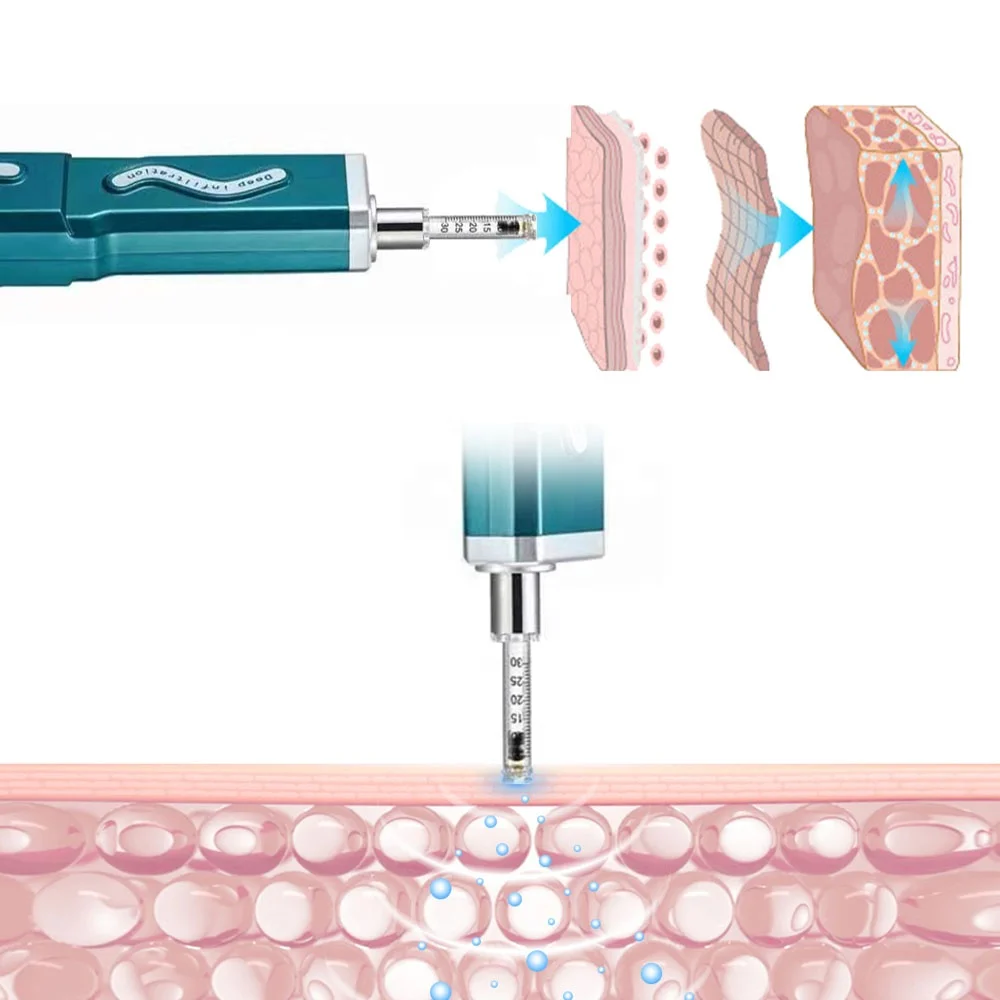 YanYi automatic Massager Hyaluronic Pen Acid Serum Injection Pen Face Facial Skineance Wrinkle Filler Mesotherapy Gun