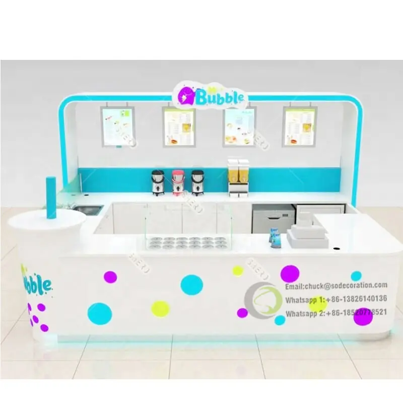 Хит продаж киоск для продажи еды торгового центра мороженого с креативной концепцией