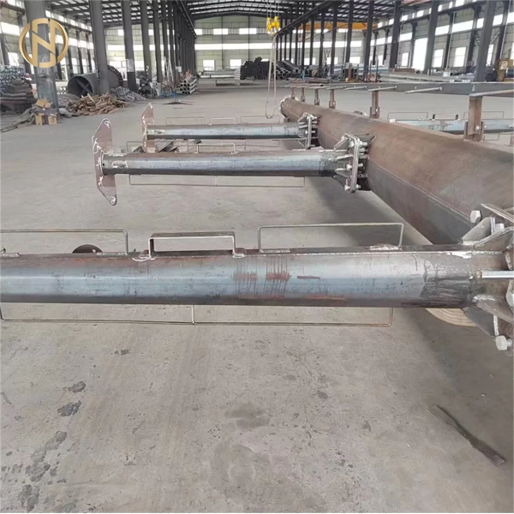 High Quality Galvanized 10m 12m Folding Street Lighting Pole