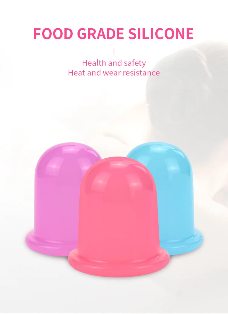 Droshipping Factory Body Massage 4 pcs size Vacuum Suction Facial Cupping Cups for Face
