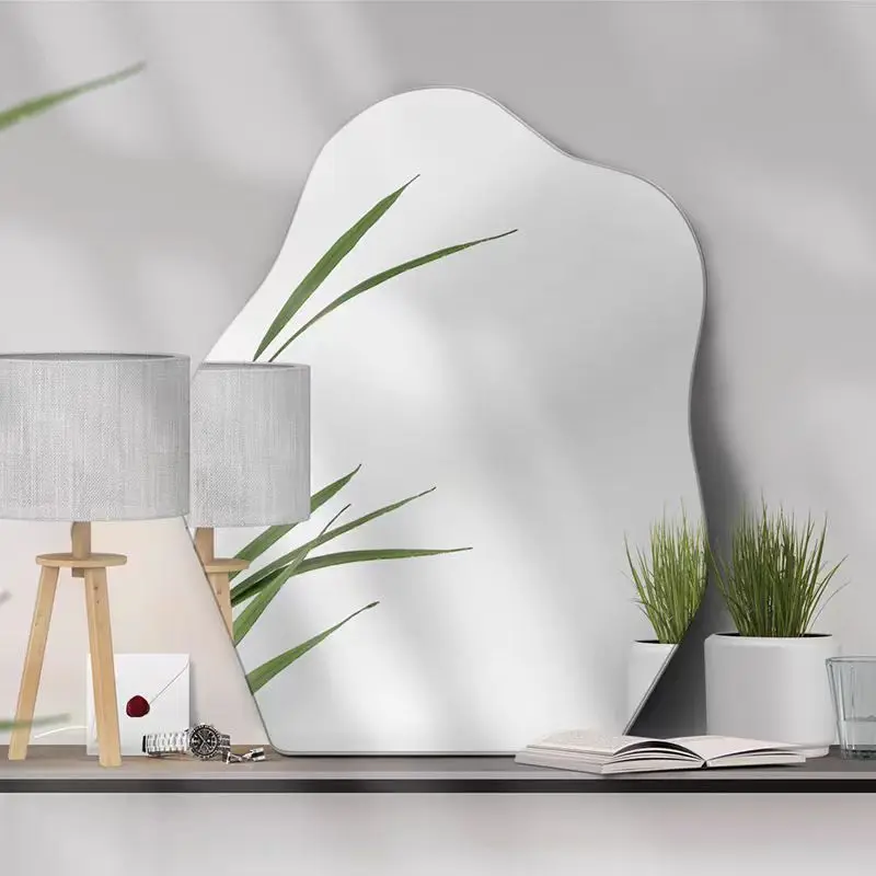 Customized Irregular Shape 3mm Beveled Frameless Mirror for Bathroom Living Room Appliance