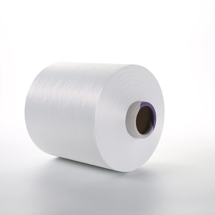 DTY polyester yarn 300D/96F SIM raw white S twist yarn for Computerized flat knitting machine base yarn