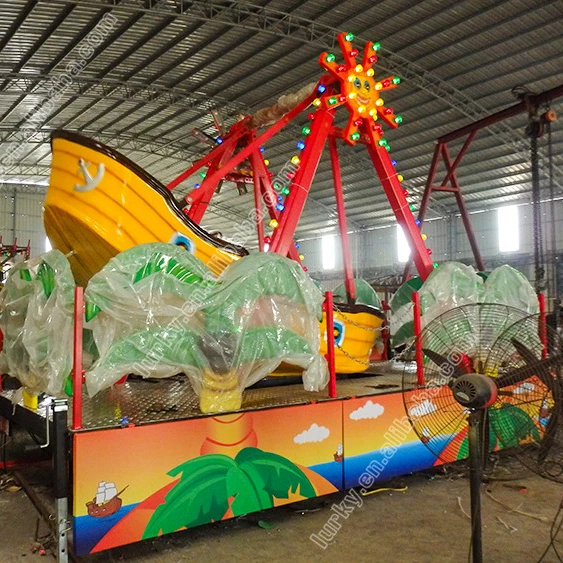 Hot sell amusement rides trailer mounted carousel portable pirate ship rides