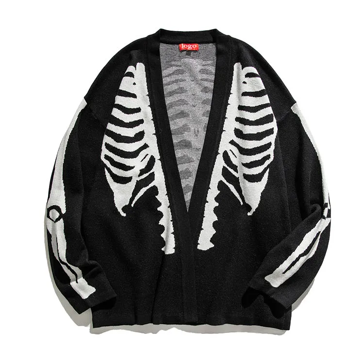 custom black plus size crochet knitted cotton autumn cardigan cashmere sweater