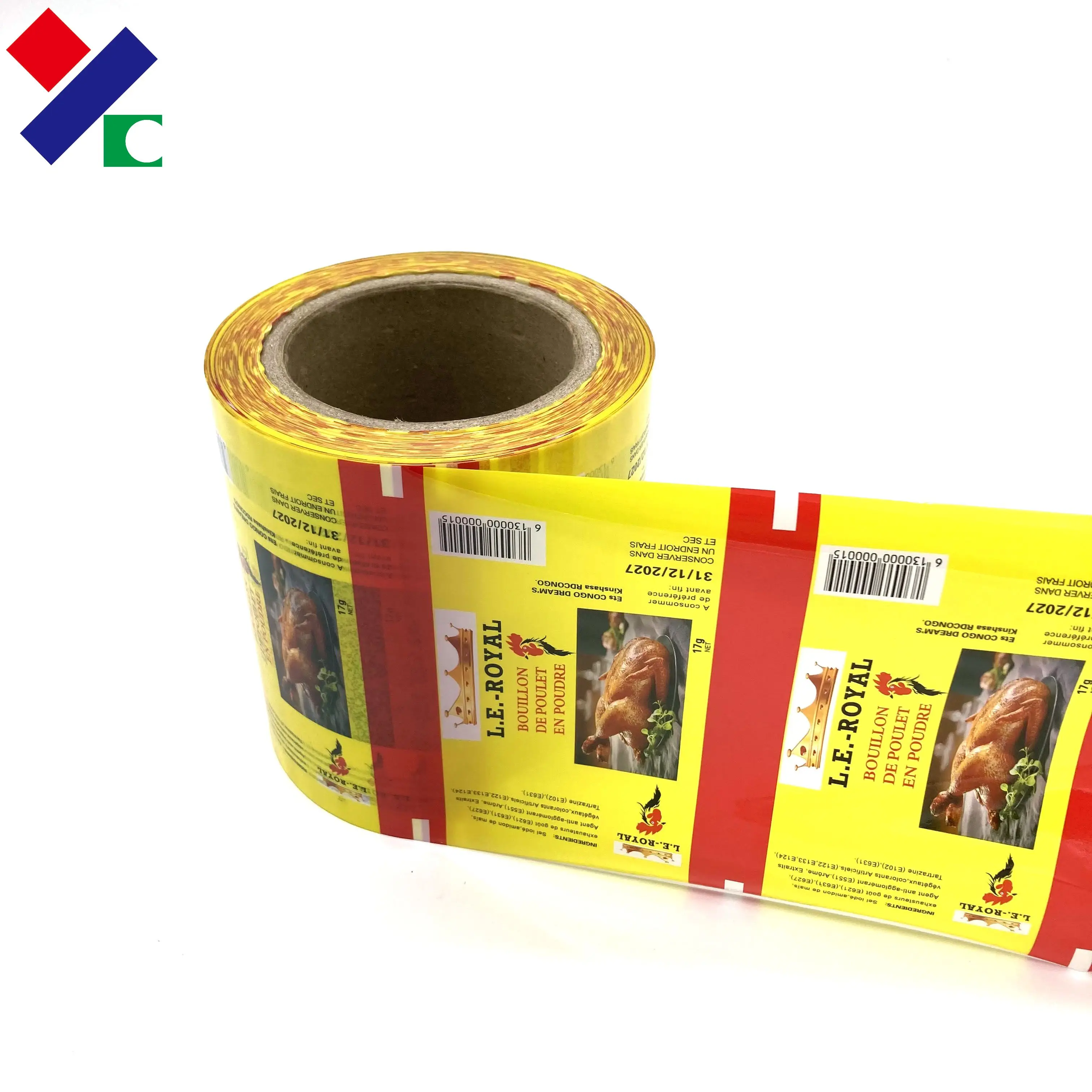 Coffee Aluminum Foil Laminated plastic Packing Roll Film Stock, packaging material sachet