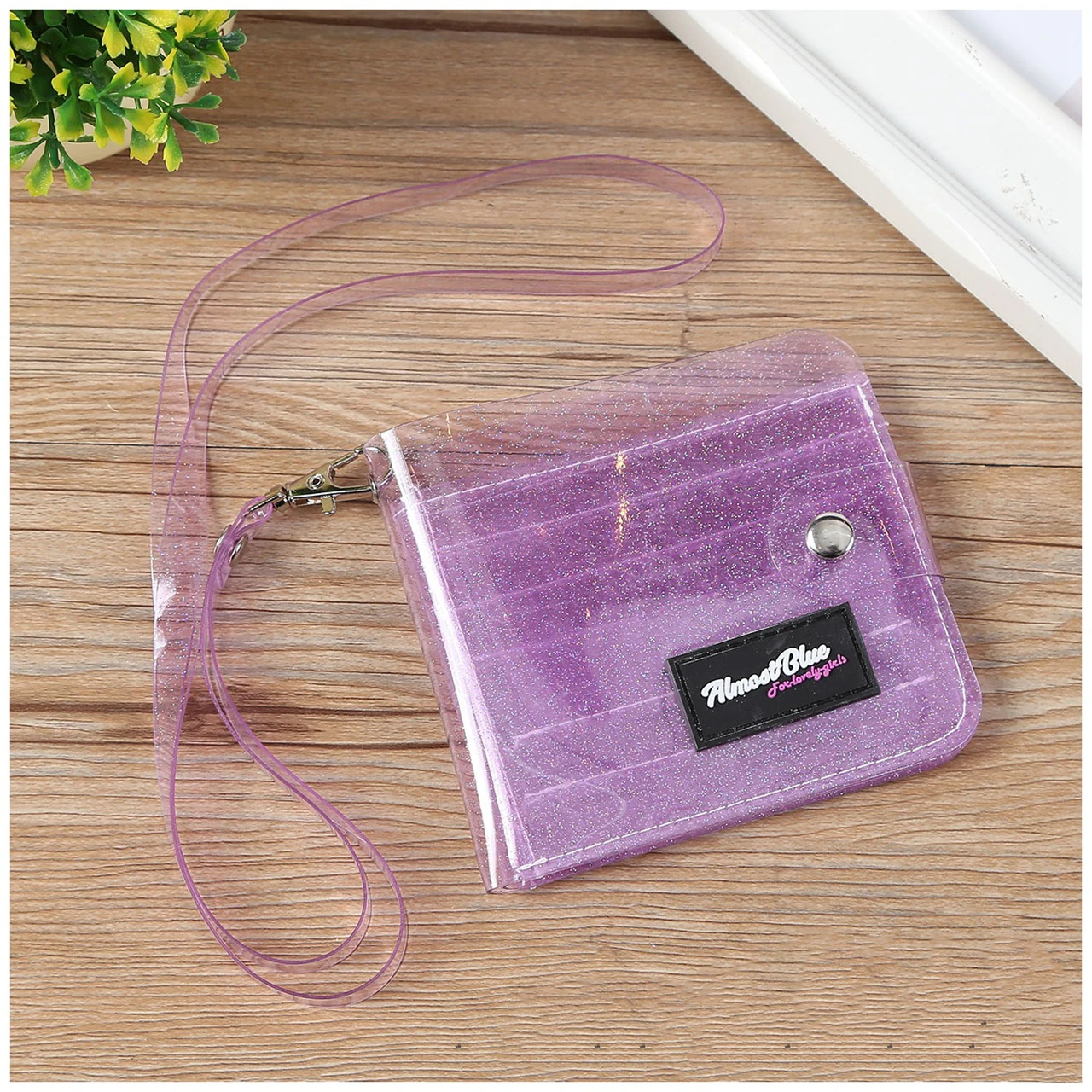 New transparent PVC jelly coin purse card holder girl small wallet bus card holder folding small wallet fashion passport wallet