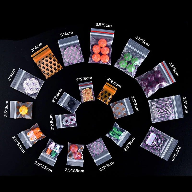 Very Small Medicine Tiny Ziplock Bags 2x2 2x3 3x4 3x5 4 x 5 1.5 x 1.5