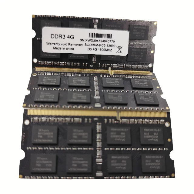 Laptop DDR3 4GB Memory  PC3L 12800 1600MHz 204 Pin Memory Module 4GB Ram Laptop DDR4