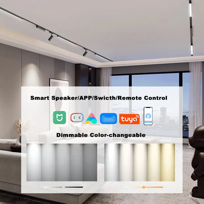 Cable Storage Box Factory Price Flexible Magnetic Spot Light Track Light System Led Smart Magnet Rail Light