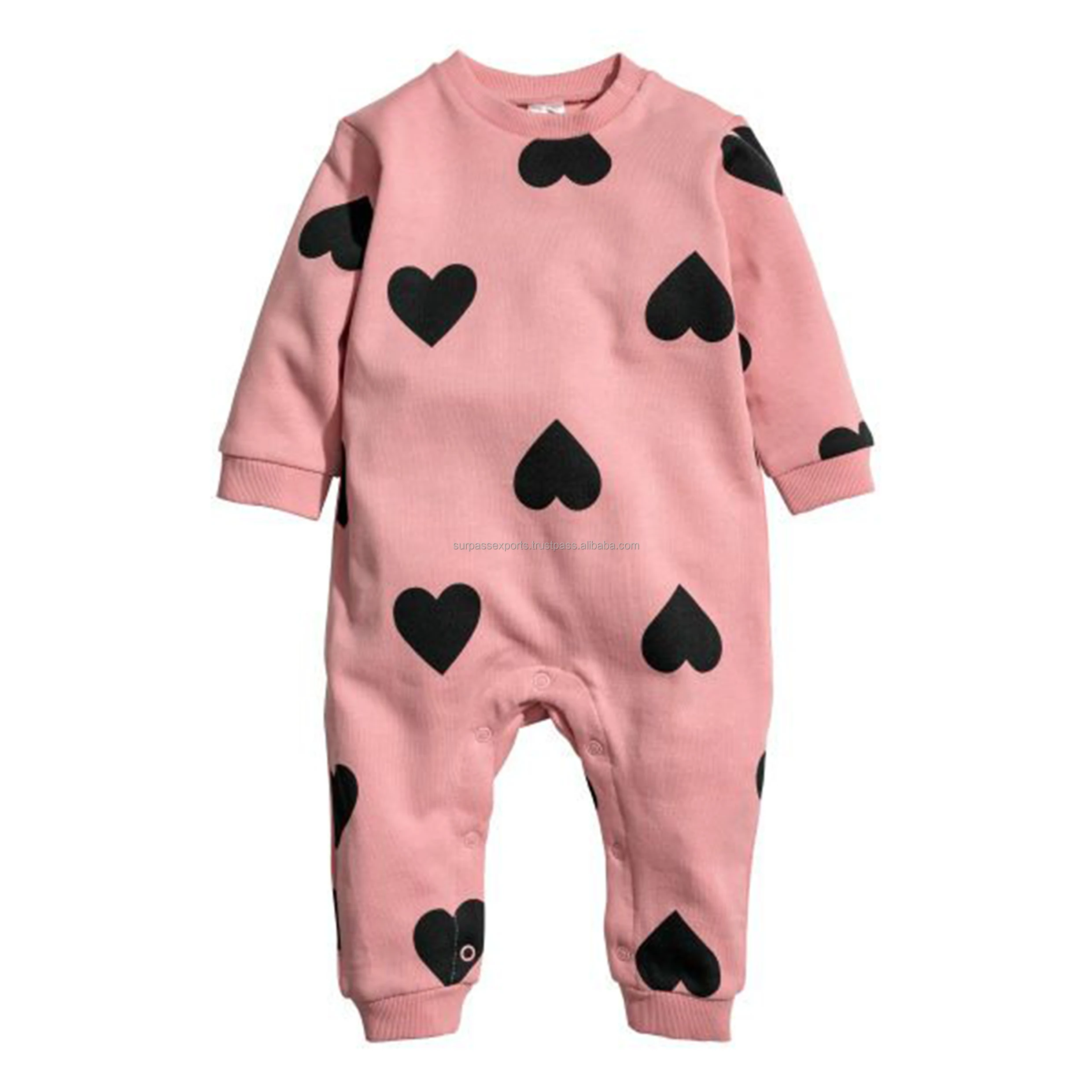Wholesale Supply Kids Apparel Baby Girls Rompers Set for Daily Life Use Night Dress for Export from India Baby Grows Set