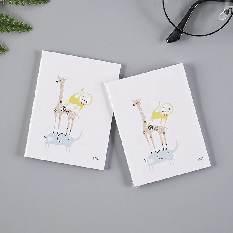 X1024 Cheap Gift Stationery Customized High Quality Mini Kraft Paper Blank Notebook For Students 130