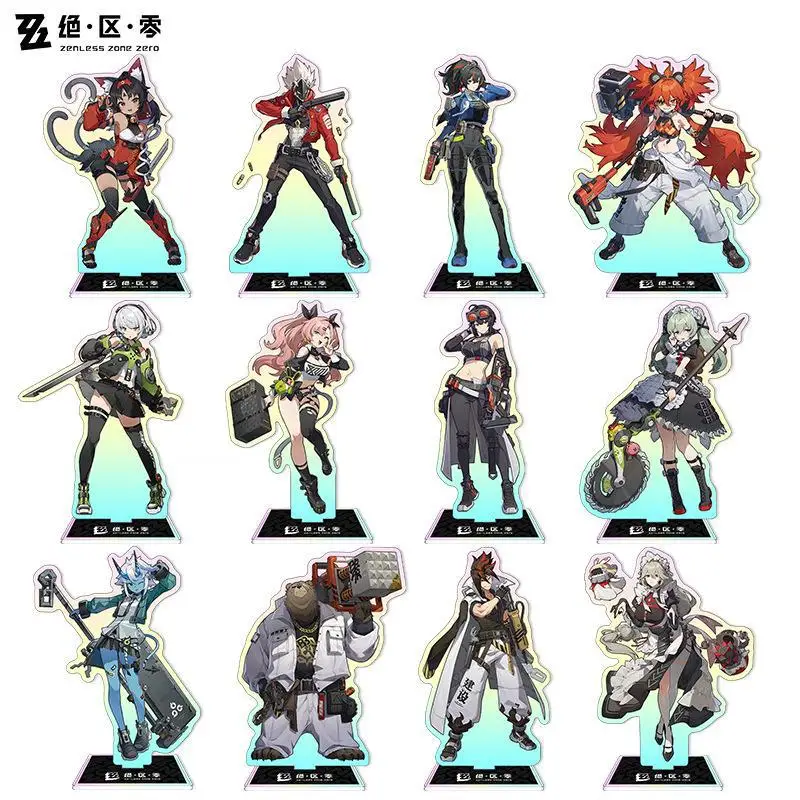 25 Styles Wholesale Acrylic Stand Zenless Zone Zero Nicole Von Lycaon Nekomiya Mana Wise Belle Figure Acrylic Anime Desk Standee