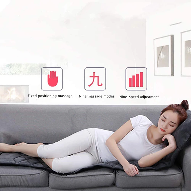 New Electric Shiatsu kneading Massage Mattress Machine Body Massage Mat With Heat