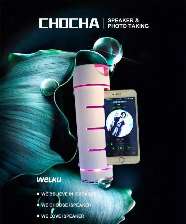 New blue tooth player & phone holder OEM water bootle phone holder with blue tooth player function