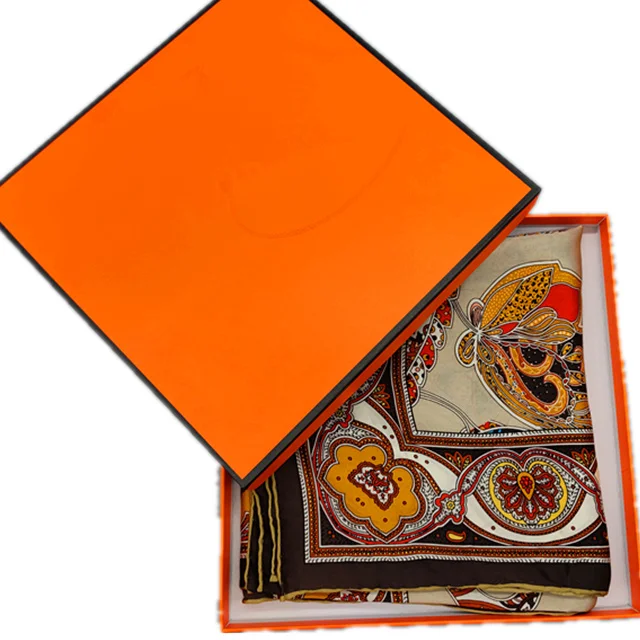 100% Silk Scarves Satin Twill Big Size Custom Scarf Design 100 Silk Scarf Square for Women