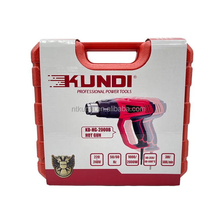 KUNDI Brand Professional Manufacturer Power Tools for Shrink Wrapping Thermal Blower  60-350/60-600  Heat Gun