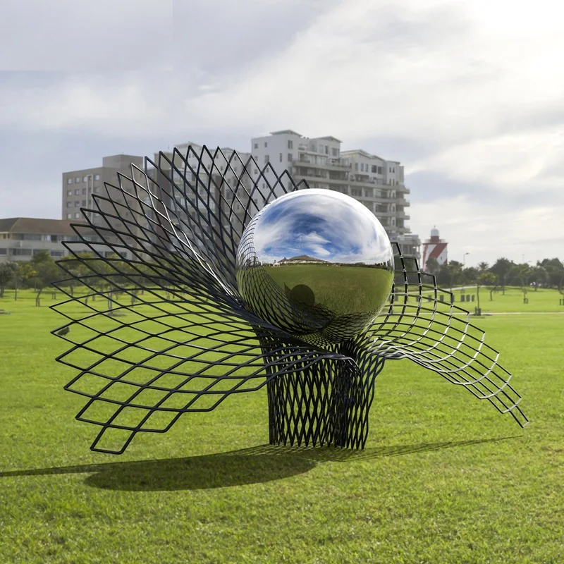 1500 мм открытый большой 304 из нержавеющей стали полый шар для наблюдения за садом