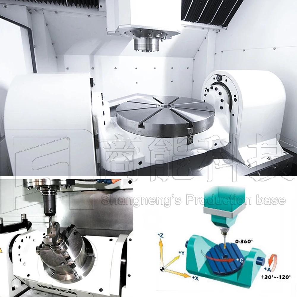 5 axis stainless cnc custom machining milling VMC600L desktop metal  aluminium profile cnc machine tools milling cutter