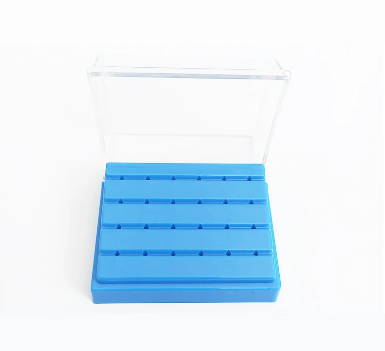 24 Holes Autoclavable Plastic Dental Bur Block Dental Bur Holder