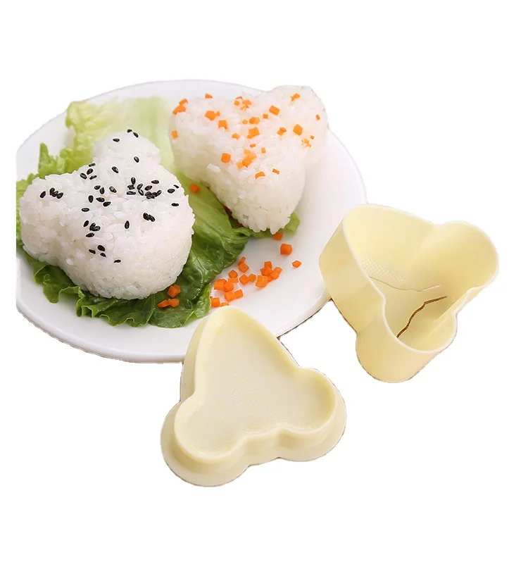 Hensin Hotsale Cute PP Material Kitchen Diy 3D Homemade Cartoon Animal Shape Plastic Panda Sushi Rice Mold For Baby Food