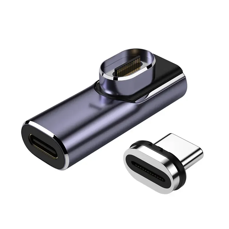 Новинка Магнитный адаптер USB C 100 Вт USB Type C конвертер 40 Гбит/с OTG адаптер для быстрой передачи данных для MacBook iPad Pro Samsung