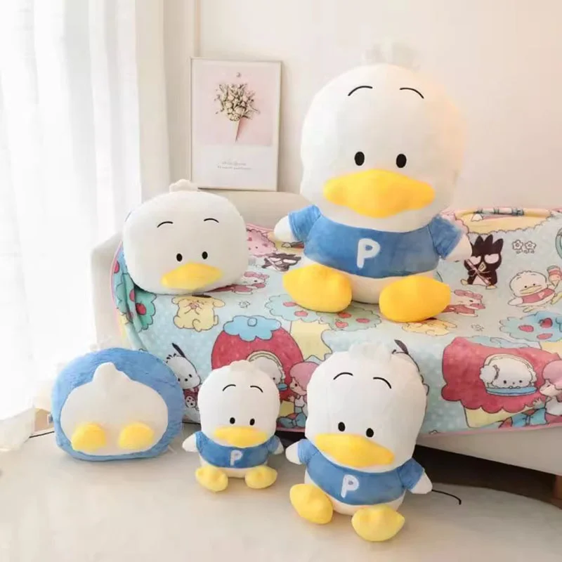 Kawaii Pekkle Plush Toy Large Duck Doll Pillow Blanket Stuffed Plush Doll Soft Pillows Decoration Car Pillow Girls Gift