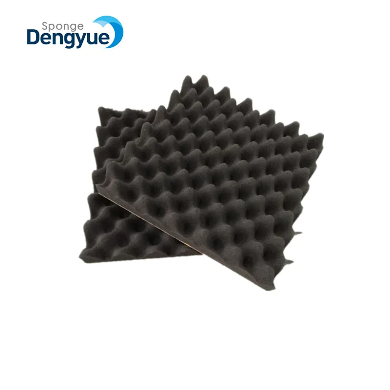 Factory Direct Supply Custom Black Soundproof Wave Acoustic Foam Panel