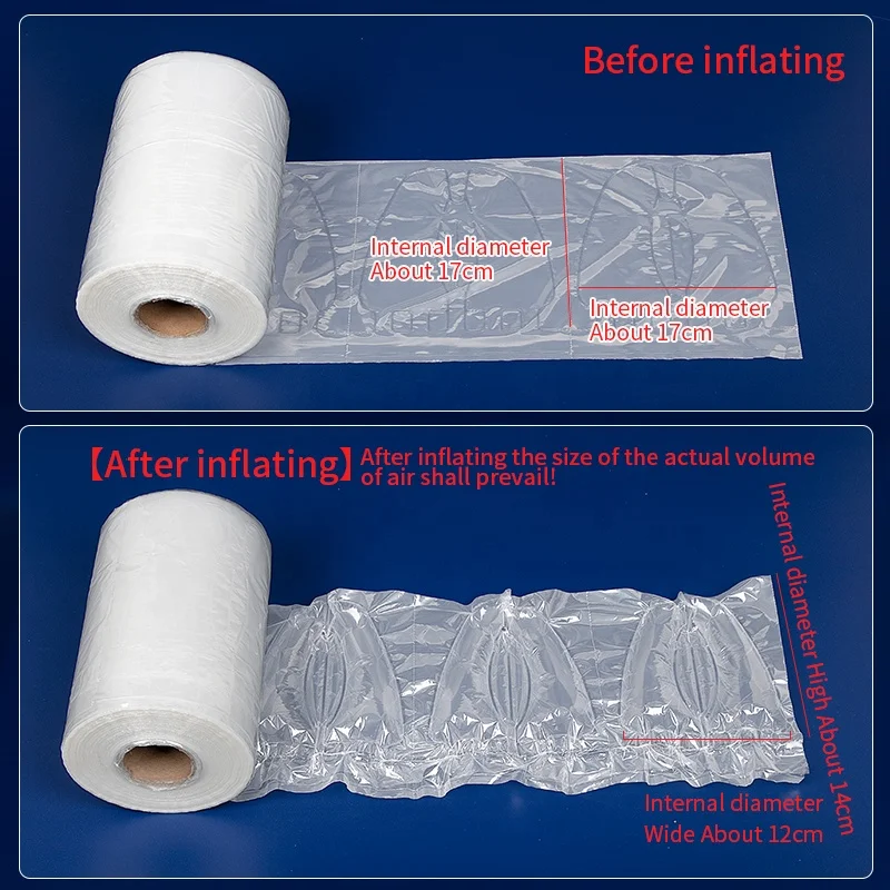 life hacks logistics packaging inflatable void filling air bag stuffing for shoes insert