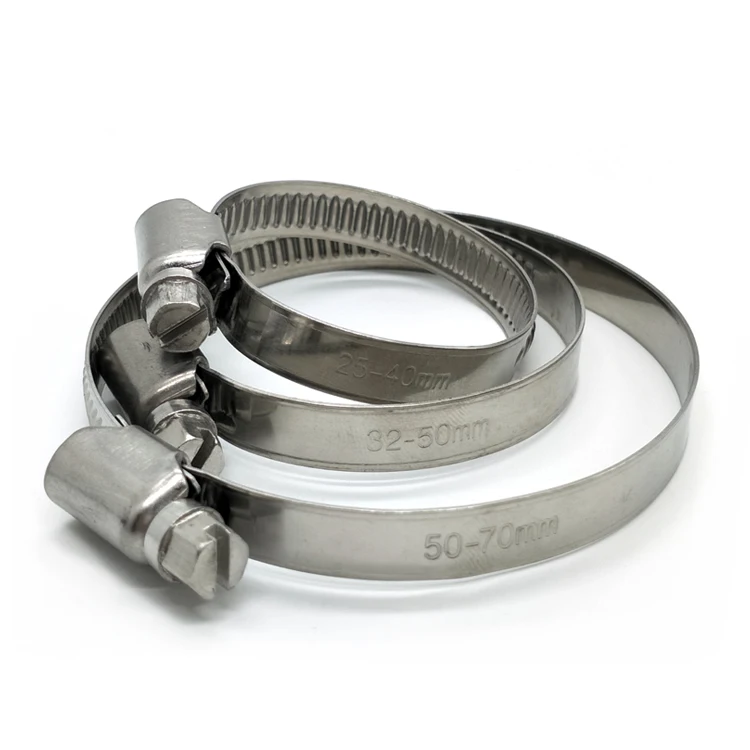High Quality Large Heavy Duty Stainless Steel Adjustable American Type Radiator Hose Clamp