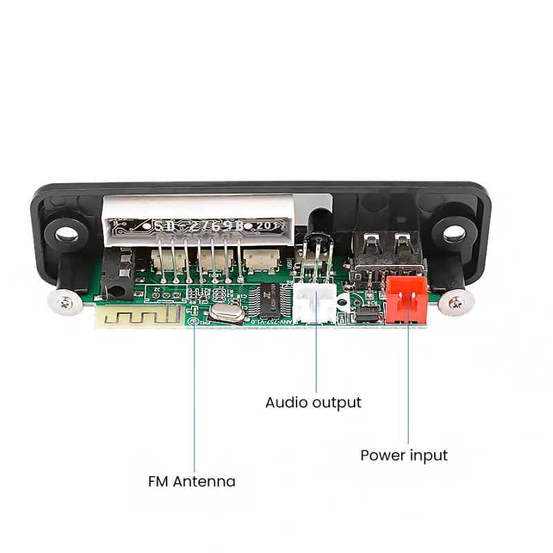 Wireless speaker TWS power amplifier module lossless APE decoding FM radio color spectrum scheme board