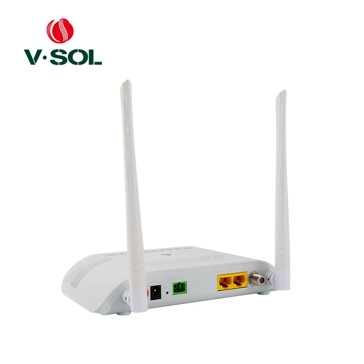 1GE + 1FE + WIFI + CATV EPON ONU с двумя 5 dbi антеннами, требующими фиксированных сетевых операторов или кабельных операторов, телевизионных сетей