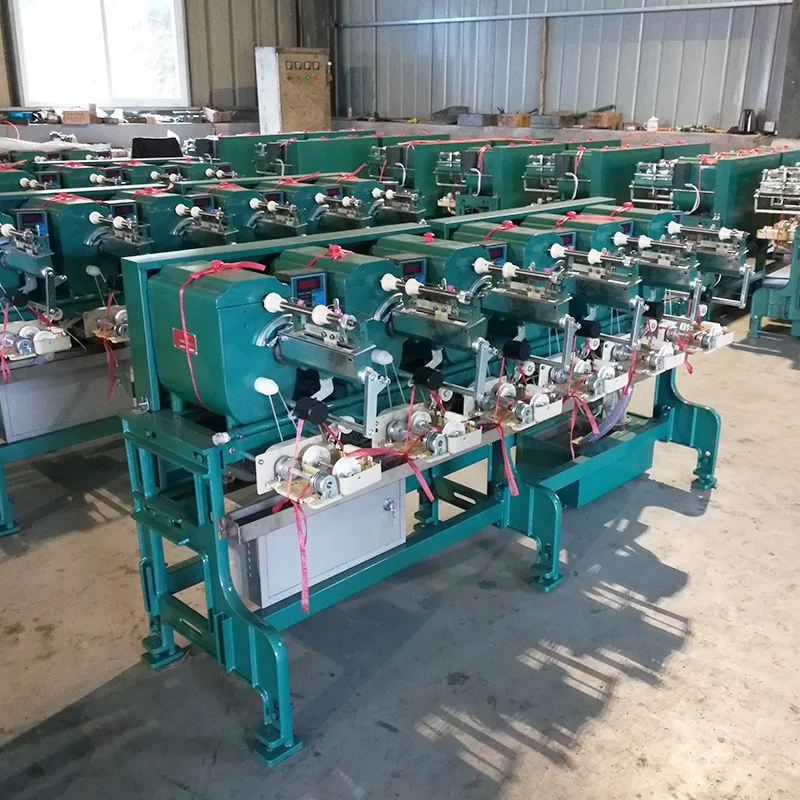 CREDIT OCEAN Industrial Yarn Winding Machine Poy Package Quick Roll Up Electric Winding System Cone Yarn Rewinder