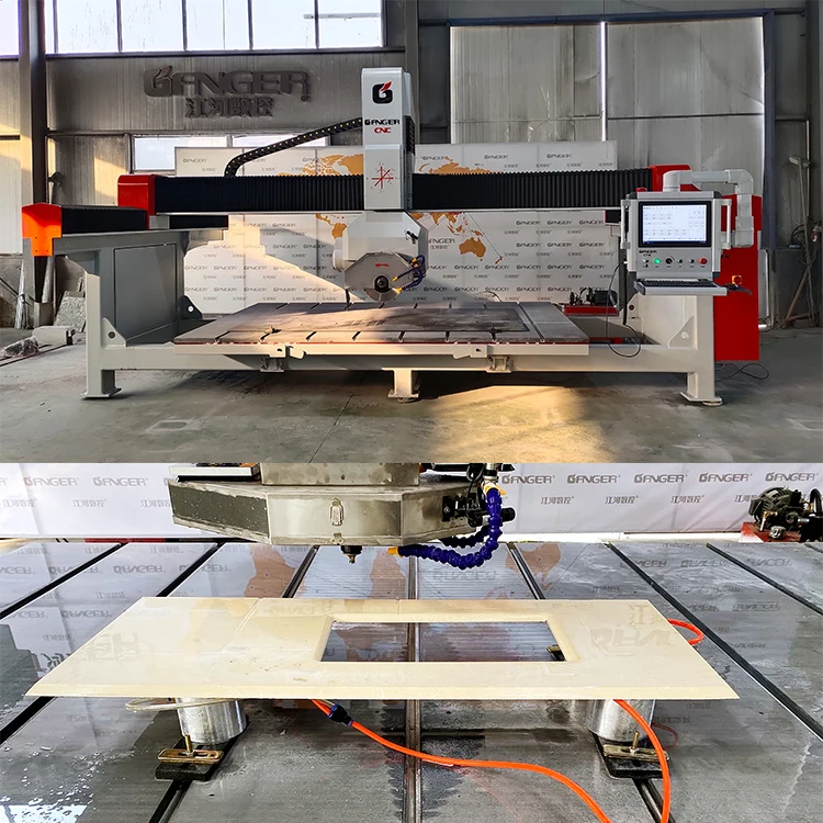 GANFER Cnc 5-осевой мостовой станок для резки и полировки камня мрамора гранита