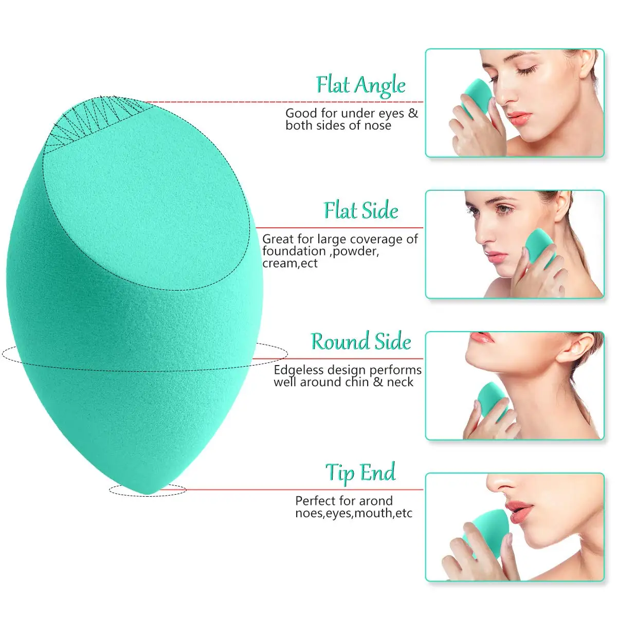 Wholesale Customize Super Soft Latex Free Makeup Sponge
