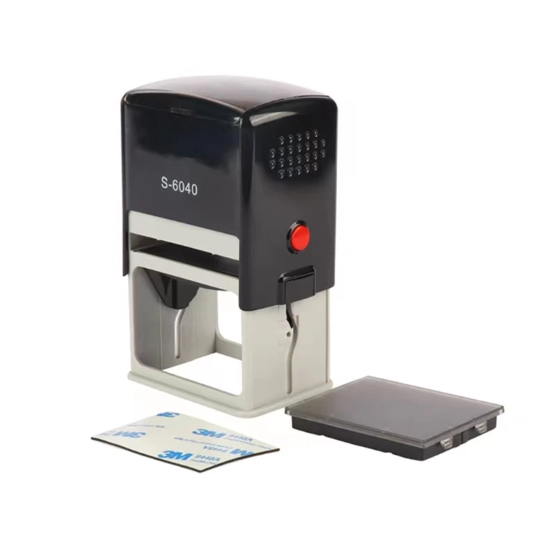 Custom 6040 Adjust Multi Color Plastic Square Blank Self Inking Number Stamp.