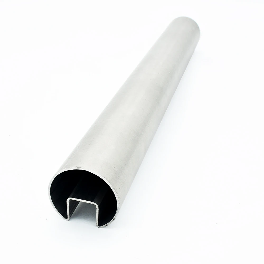 Groove Tube Stainless Steel Slotted Pipe Round Stainless Steel Handrail Slot Tube
