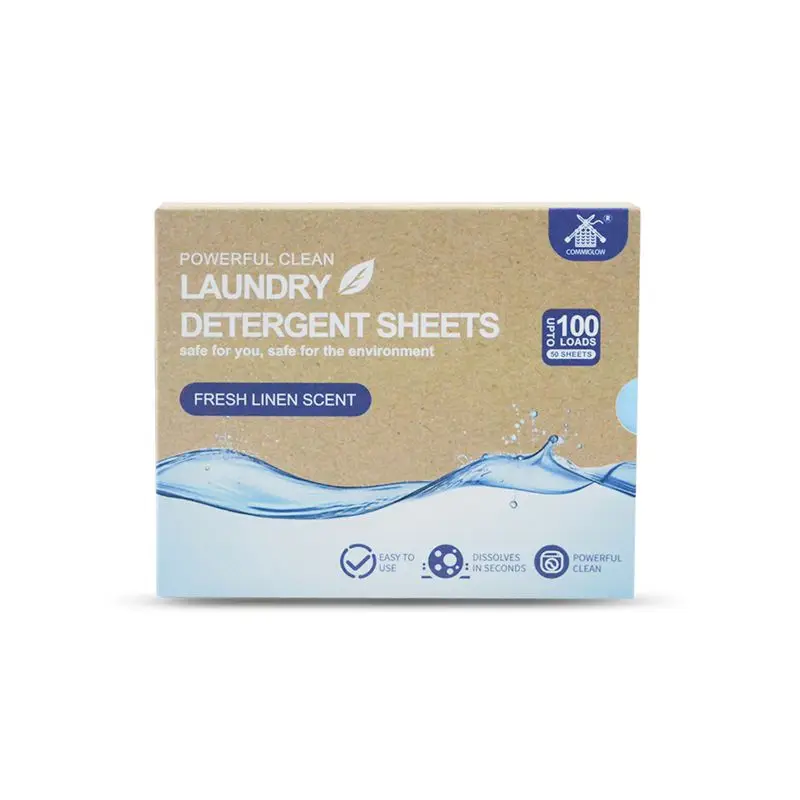 Hot products washing laundry detergent sheet for clothing washing safe biodegradable powerful concentrated cleaning