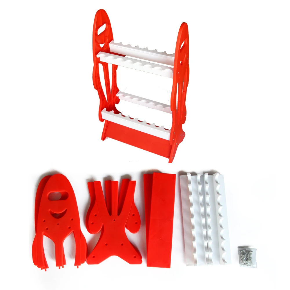 Selco 16 holes plastic Fishing double sided Rod Holder Storage fishing rod rack display stand fishing rod stand