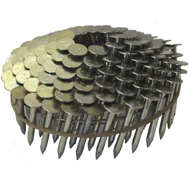 coil roofing nails pallet high quality factory supply electro-galvanized plastic top umbrella roofing nails hot sale hot dipped