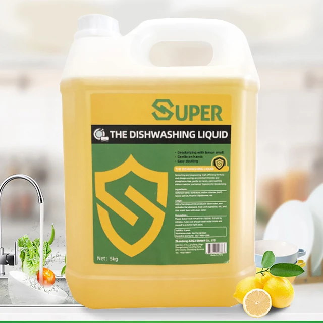 5LMultipurpose Strong Density Dishwashing Liquid Soap Dishwashing Detergent Cleaner Lemon Liquid Dishwashing Detergent