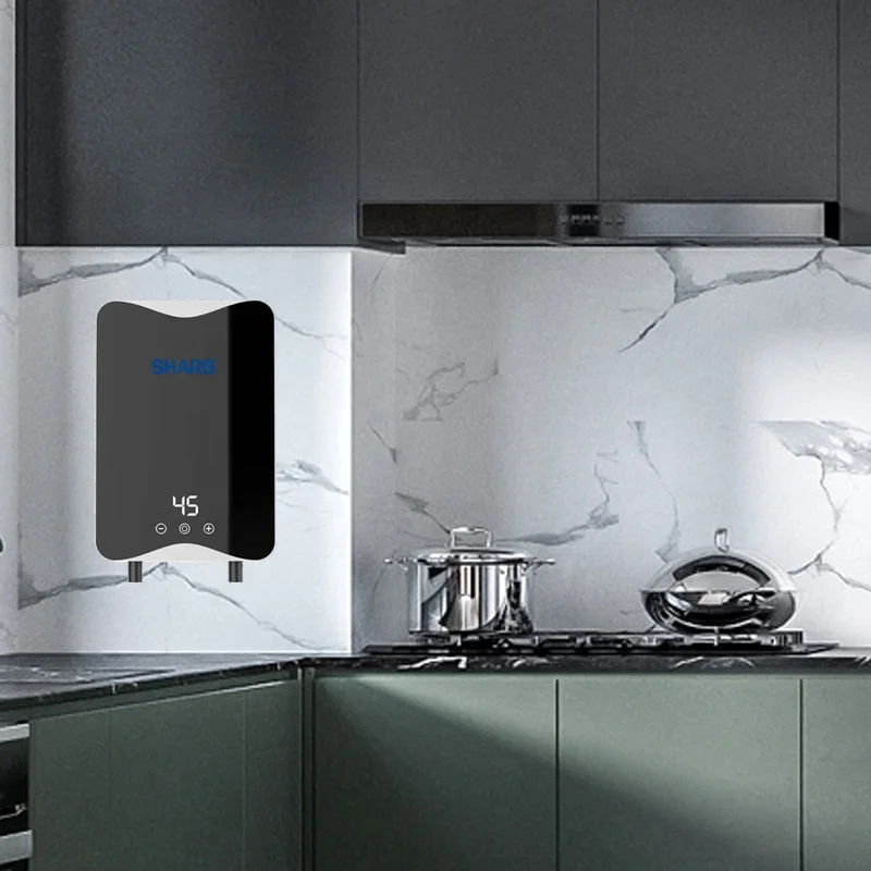 HOT Cheap Plastic Tankless 5500W Bathroom Faucet Hot Cold Water Tap Instant Electric Water Heaters With Shower Head