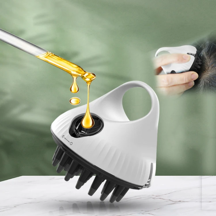 25mL Tank Soft Head Scalp Massager Liquid Dispensing Comb Hair Oil Applicator