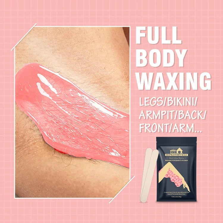 No Strip Depilation Hot Film Depilatory Hard Wax Hair Removal Beans For Home Waxing