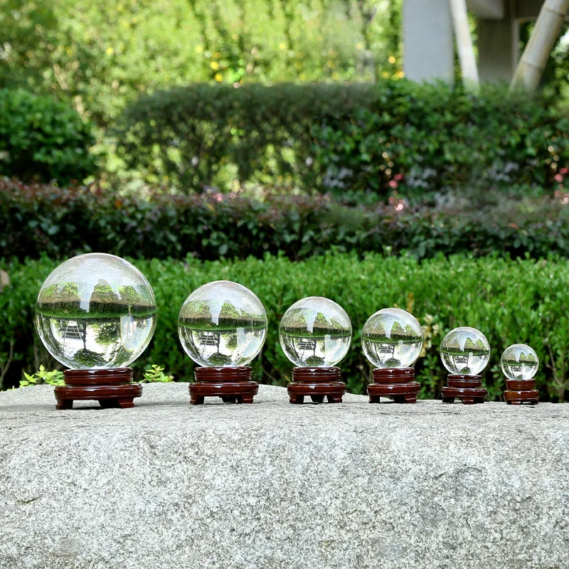 
 Оптовая продажа, прозрачный хрустальный шар разных размеров, твердое стекло K9, 60 мм-200 мм  