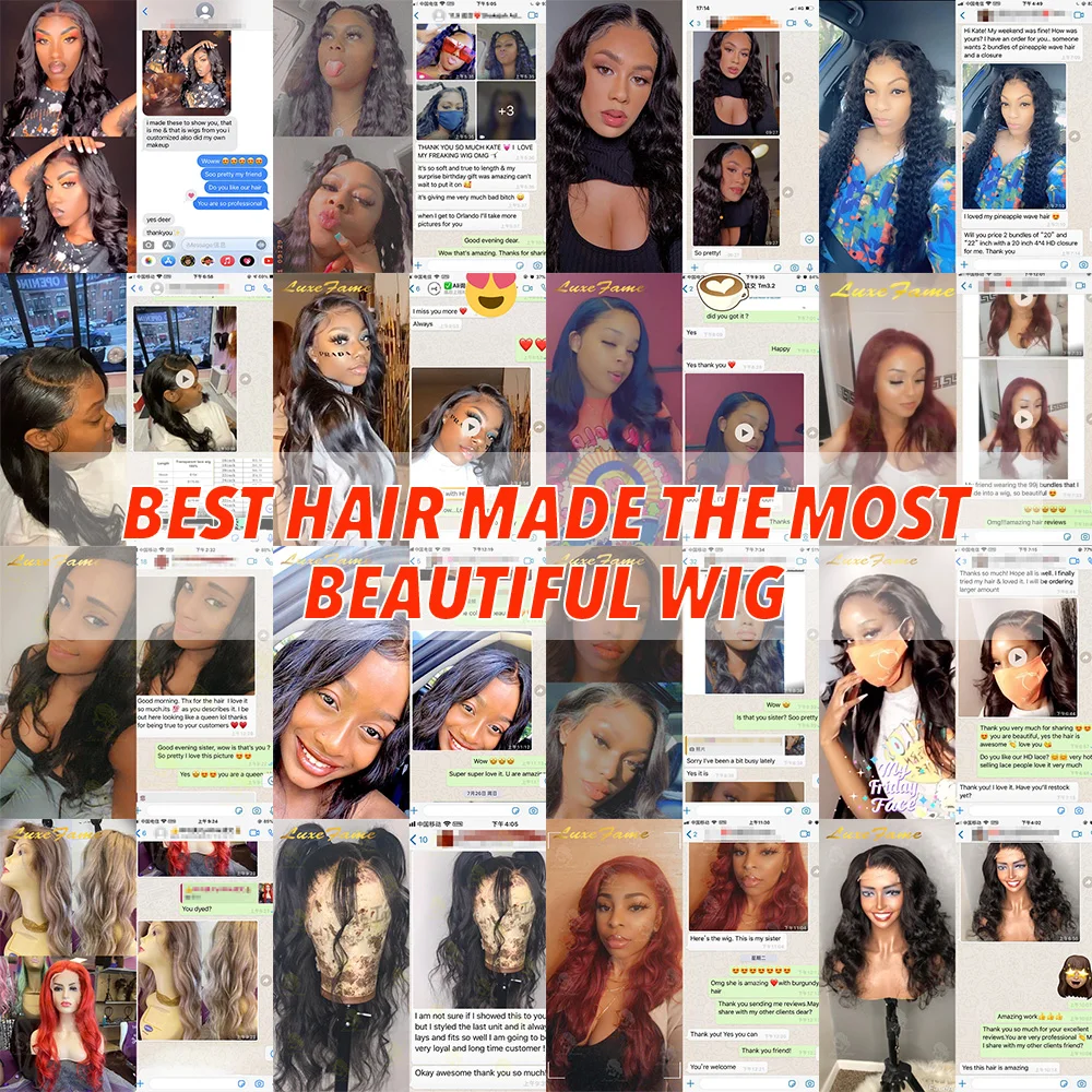 180% Density HD Lace Human Hair Wigs Wholesale,13x4 13x6 Lace Front Wigs For Black Women,Virgin Hair Transparent Lace Front Wigs