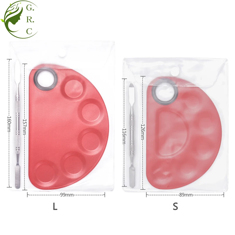 Bk29B Empty Diy Private Label Mixing Round Metal Metallic Makeup Palette De Maquillage Custom Logo Make Up Palette And Spatula